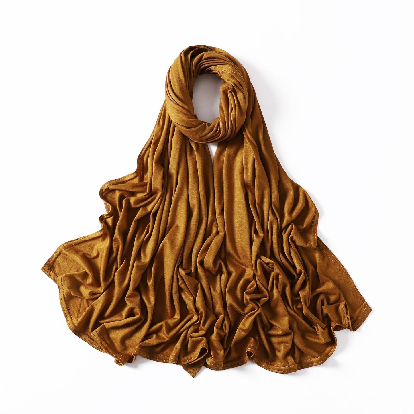 35 Colors Malaysia Pure Color Modal Curling Mercerized Cotton Scarf