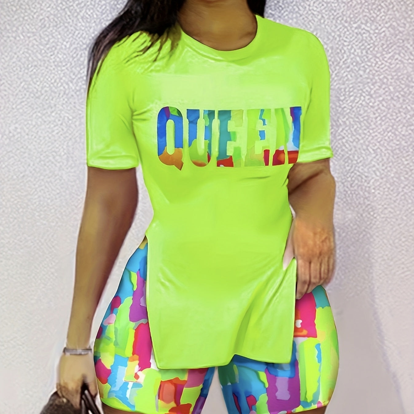 Ladies' Fashionable Pants Set, Vacation Top, Shorts Two-piece Set, Trendy And Versatile, Elastic And Breathable, Showing Figure Pants Set