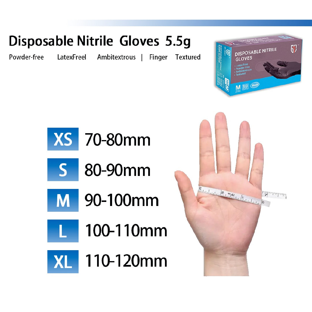 Ultra Thick Ding Qing Gloves GP63 Black