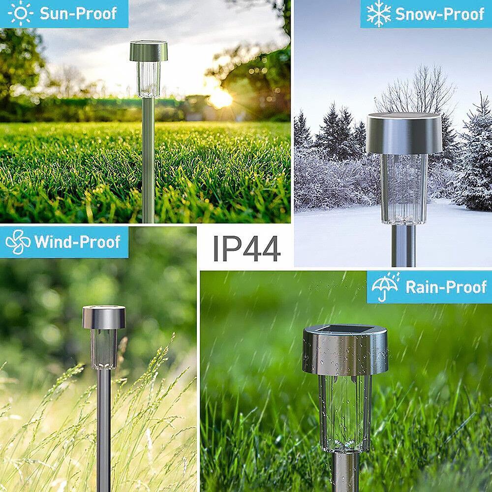 Solar Lights Outdoor Garden Solar Stake Lights Patio Pathway Lighting 10 Pieces