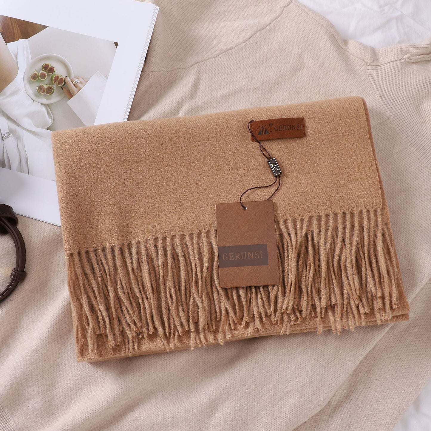 Solid Color Faux Cashmere Women's Scarf