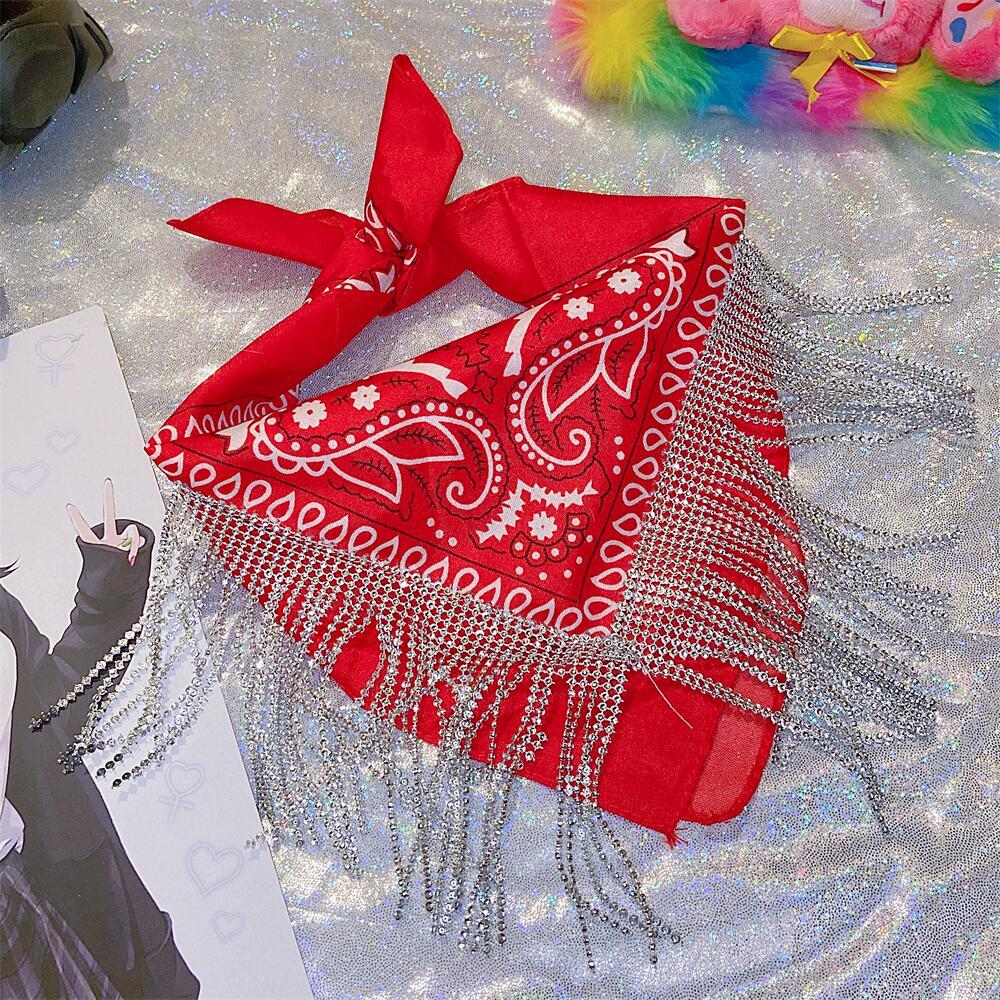 Women's Fashion Rhinestone Hair Band Scarf