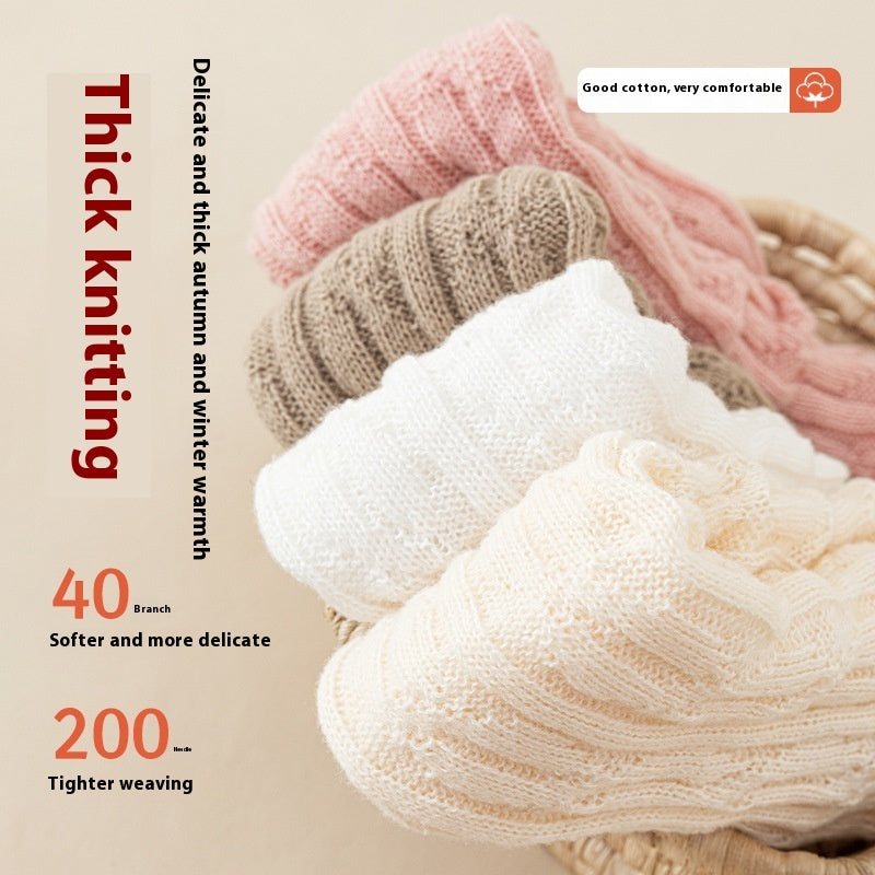 Knitted Long Wool Bunching Socks