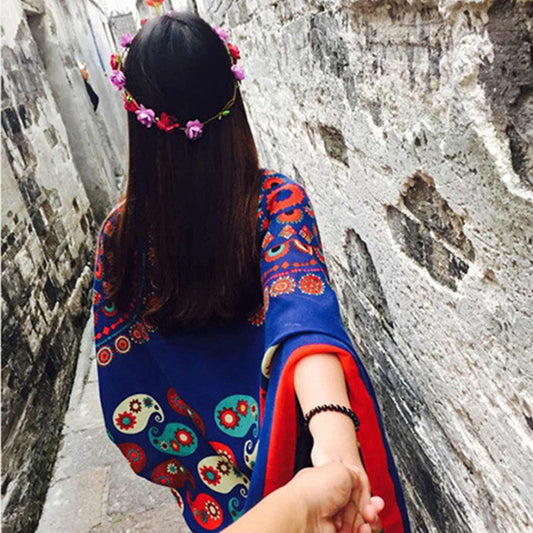 Ethnic Style Bohemian Oversized Sunscreen Beach Scarf