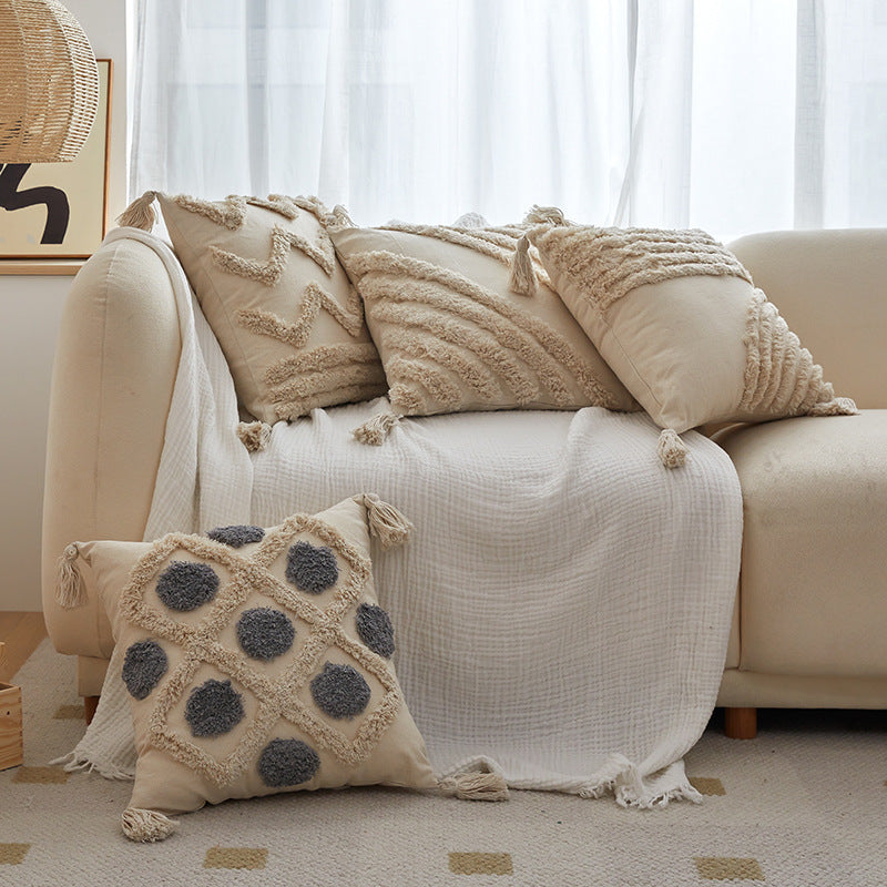 Plush Tassels And Quiet Bohemian Style Pillowcases