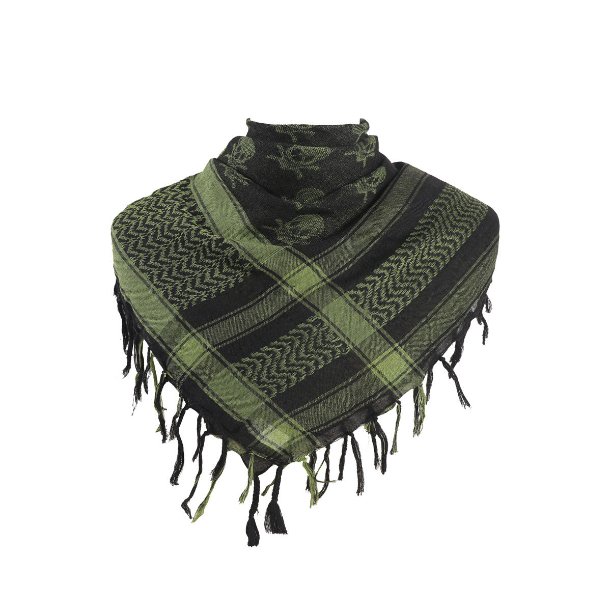 Square Tactical Ghost Head Scarf Outdoor Houndstooth