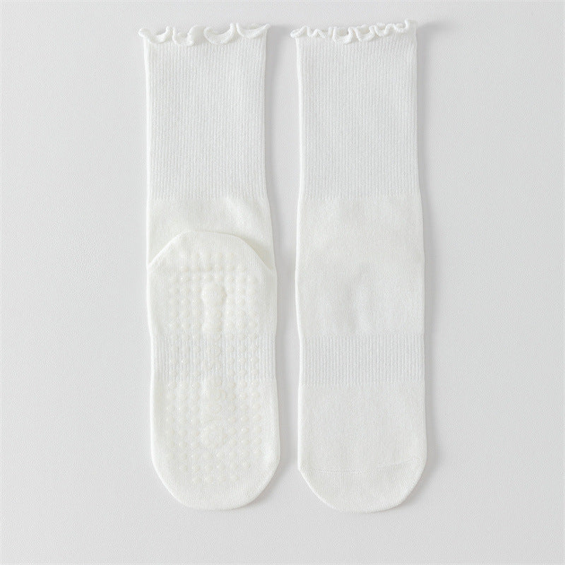 Women's Middle Tube Non-slip Boneless Pure Cotton Athletic Socks