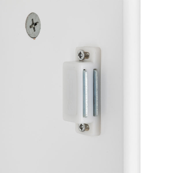 White Paint Surface Density Board, 1 Mirror Door, 3 Layers On Each Side, Bathroom Wall Cabinet