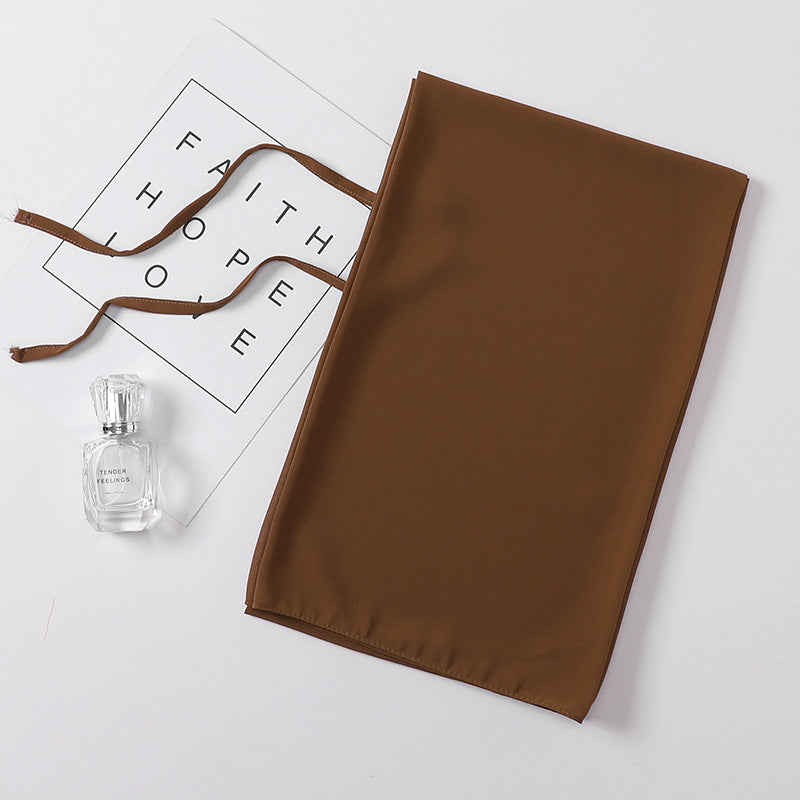 Fashion New Pearl Chiffon Bandage Gauze Scarf