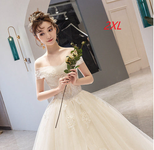 Temperament Trailing Starry Sky One Shoulder French Style Light Forest