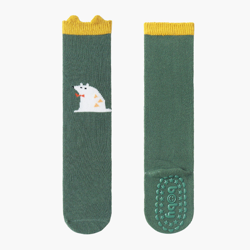 Combed Cotton Non-slip Sole Room Socks Large Version Dispensing