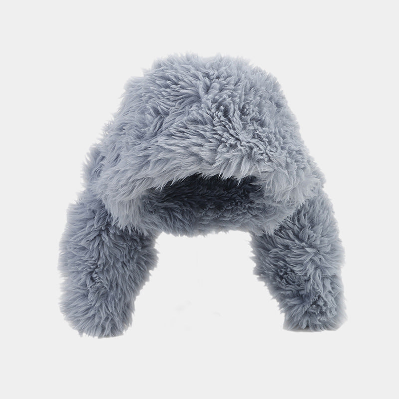 Colorful Plush Rabbit Ears Cute Funny Ushanka