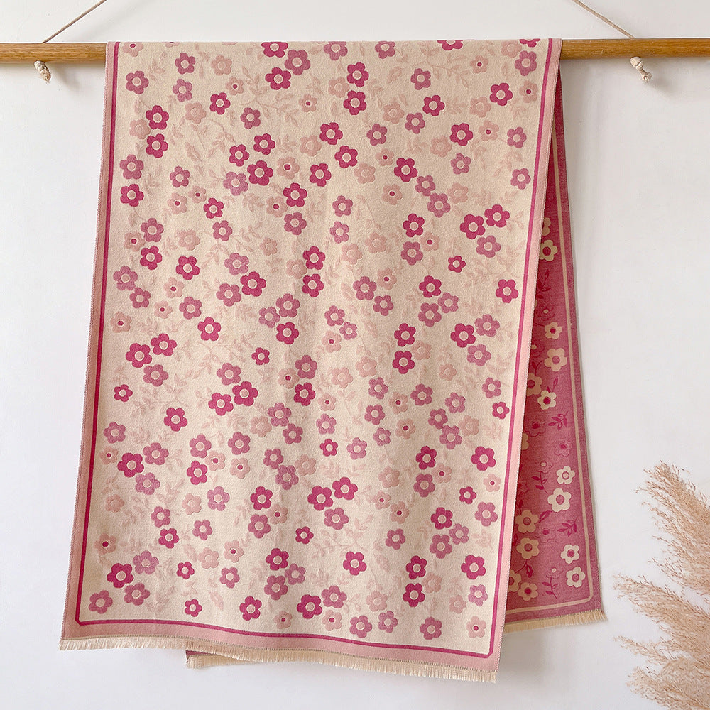 Artificial Cashmere Scarf Women's Korean Fashion