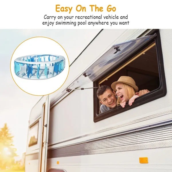 In Inflatable Swimming Pool Blow Up Family Pool For Kids Foldable Swim Ball Pool Center