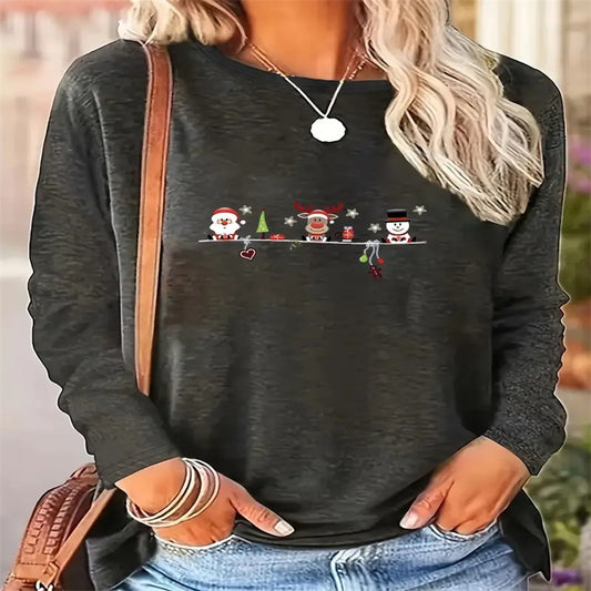 Women's Printed Hoodless Sweatshirt