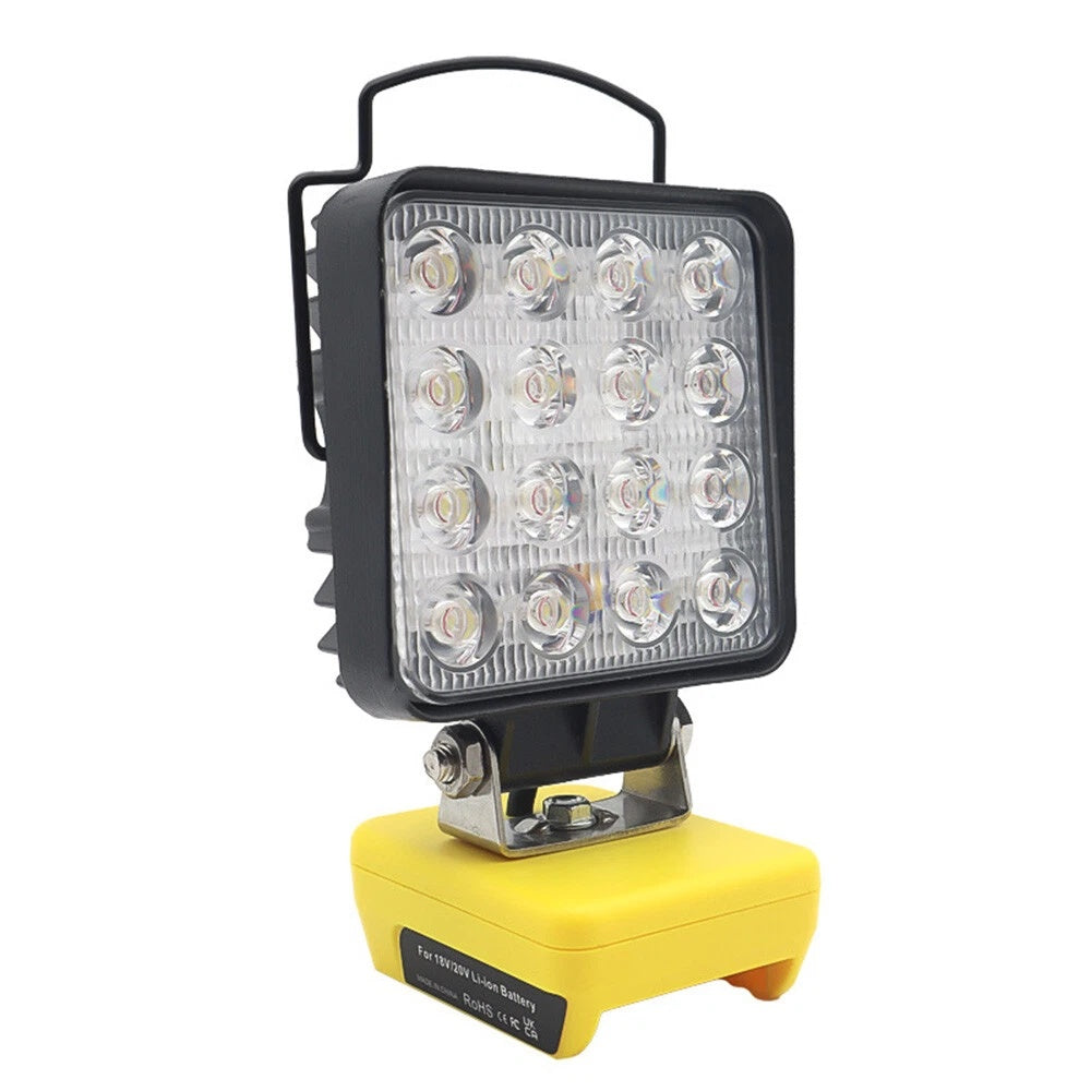 LED Work Light For 18V 20V Battery 6500K Cordless Flashlight With USB UK