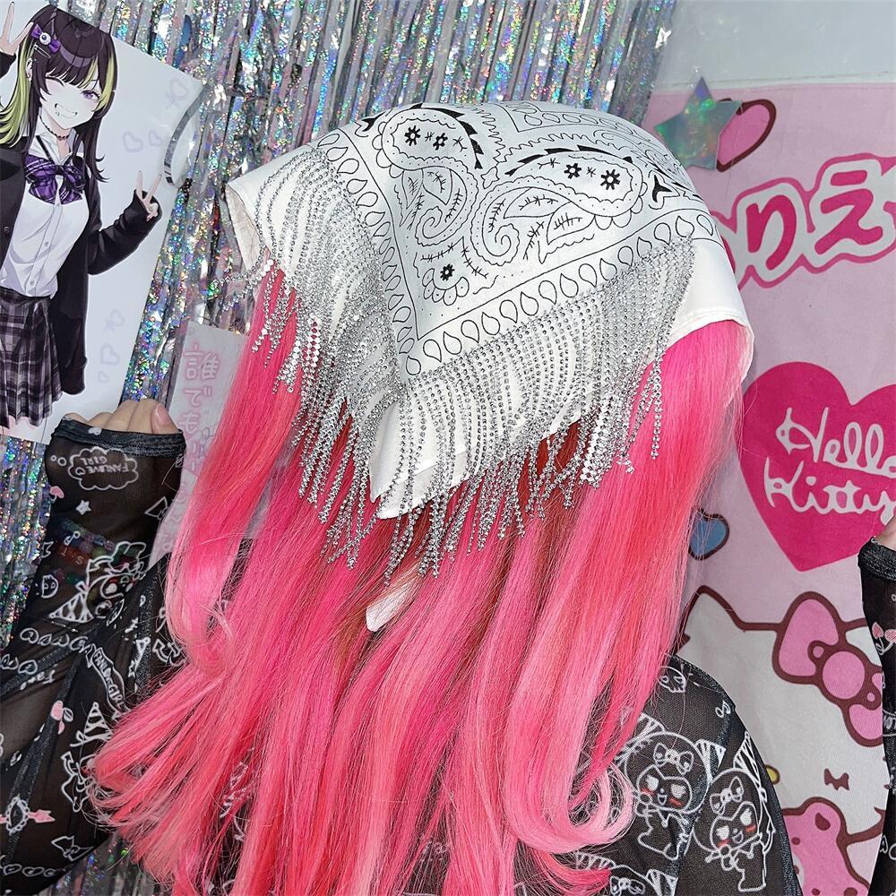 Women's Fashion Rhinestone Hair Band Scarf