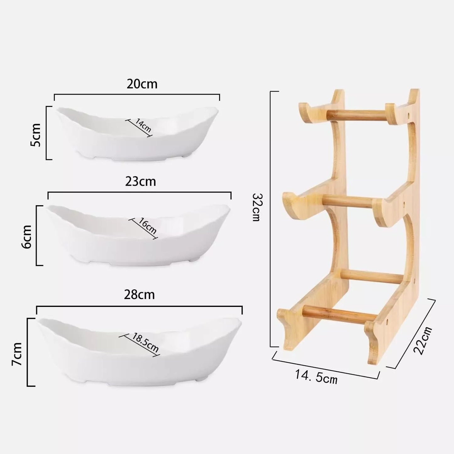 Multifunction Fruit Basket 3Tier Ceramic Bowl Countertop Fruit Bowl Vegetable