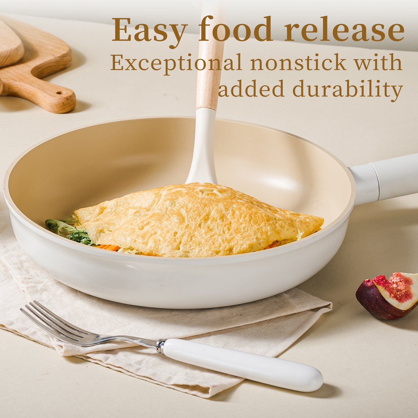 11 Inch Non Stick Deep Fryer With Glass Lid , Dishwasher Safe, Suitable For Gas And Induction Cooktops, Free PFOA,PFOS