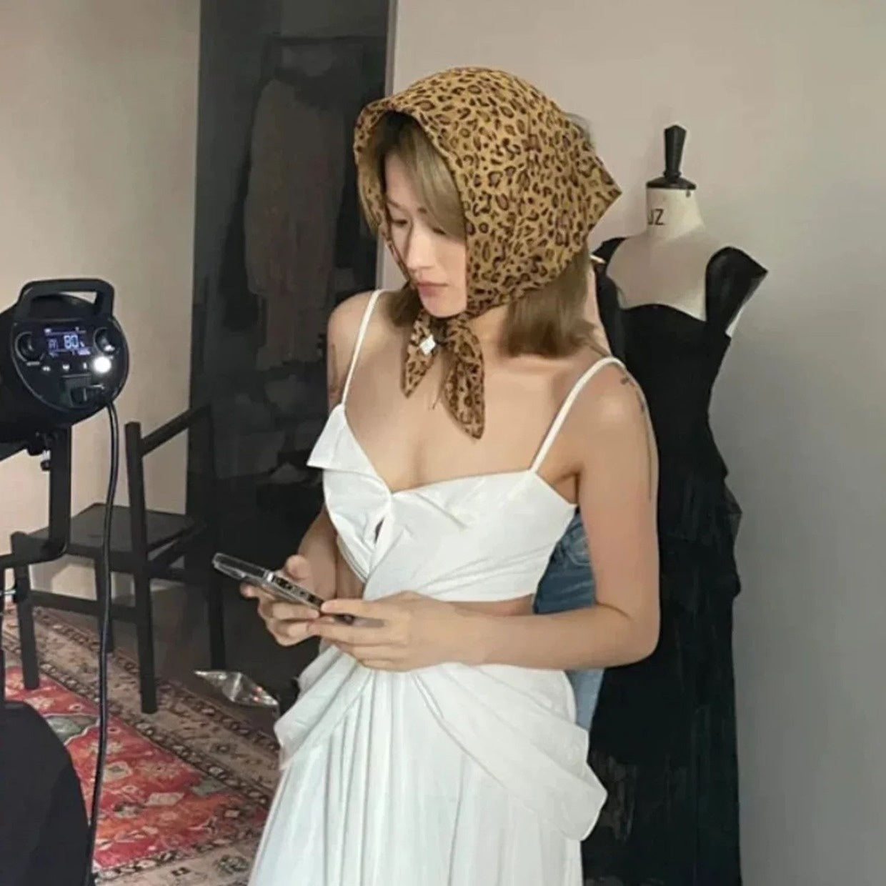 Retro Leopard Headscarf Women Girlhigh Quality Comfortablehe