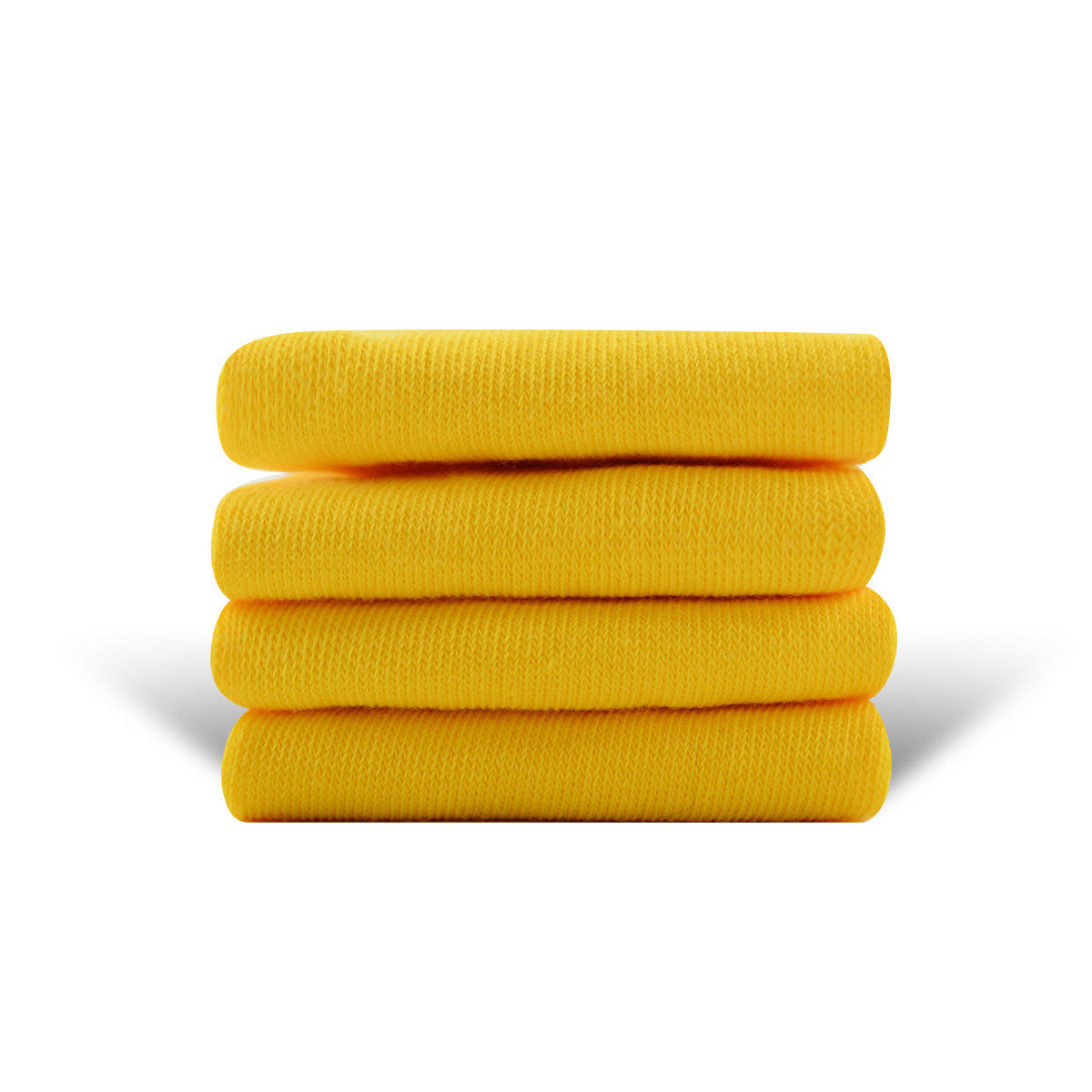 Solid Color High-elastic Mid-calf Boneless Macaron Colored Cotton Socks