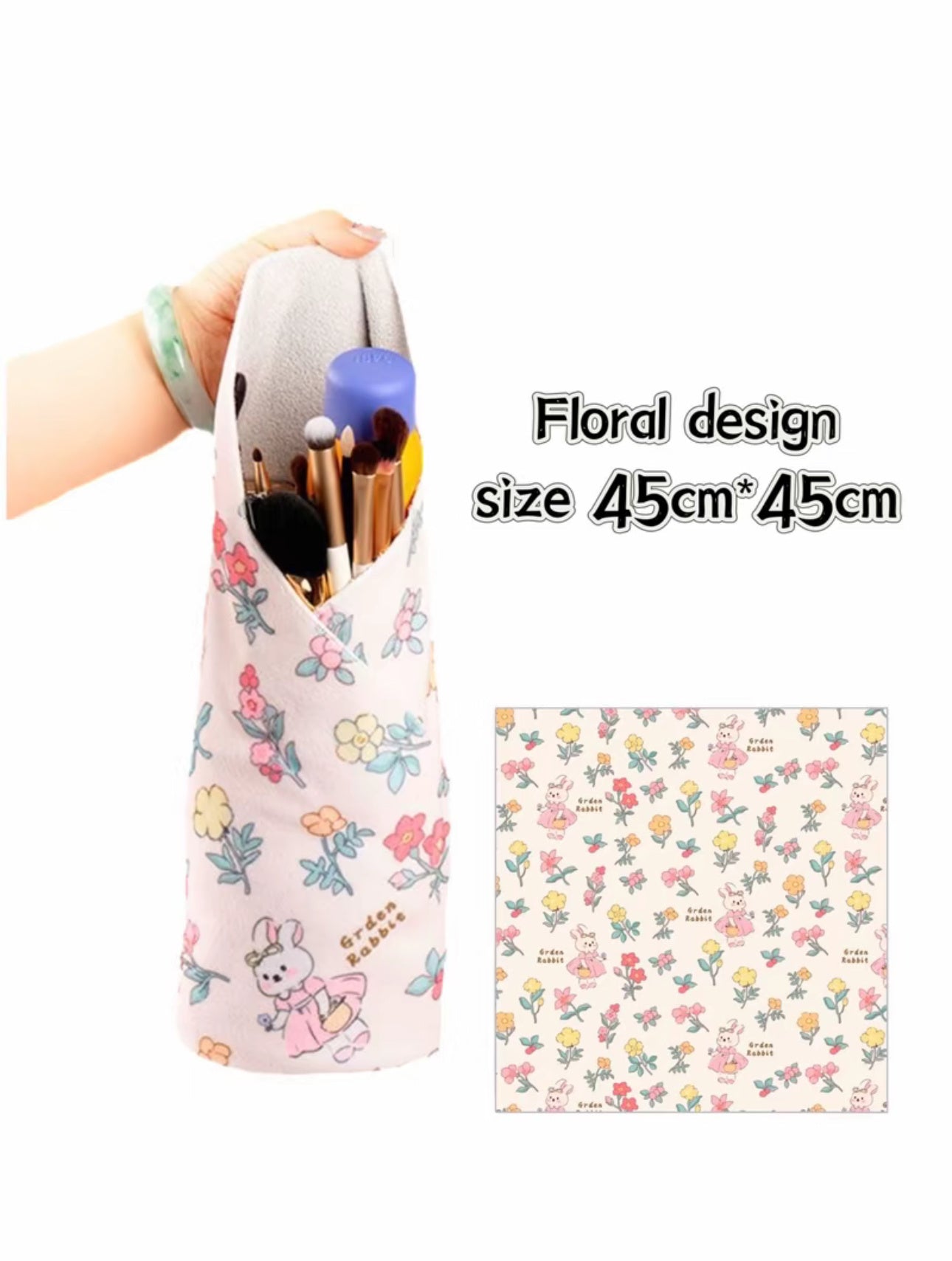 Magical Cloth, Portable Makeup Bag & Camera Bag Stick & Go Design ,One-Piece Makeup, Camera, And IPad Storage, Self-Adhesive, Creative, And Protective