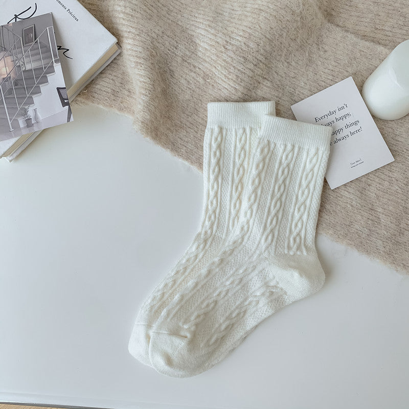 Women's Socks Japanese Style Knitting Twist