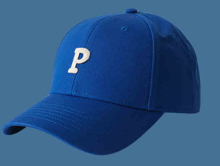 Klein Blue White Knitted Hat Sapphire Blue Woolen Cap