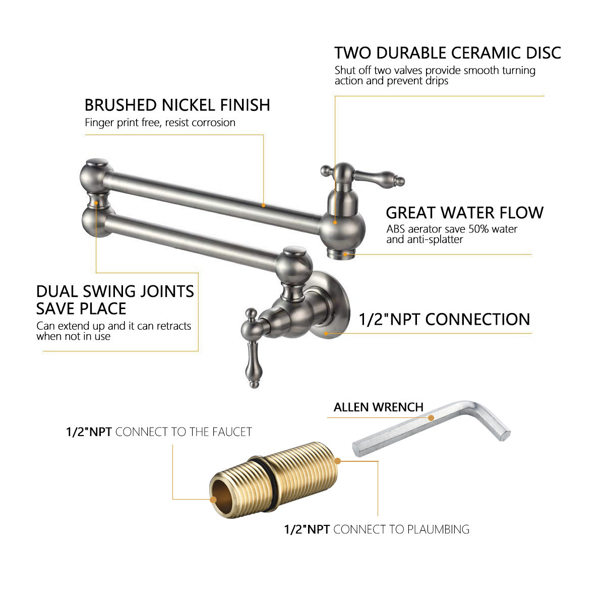 Wall-mounted Folding Faucet