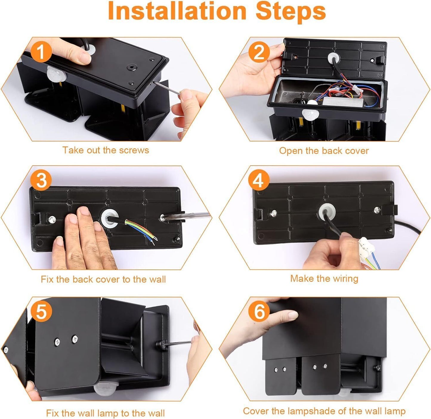 LED Outdoor Light With Motion Detector Wall Light Sensor Outdoor Lamp 20W