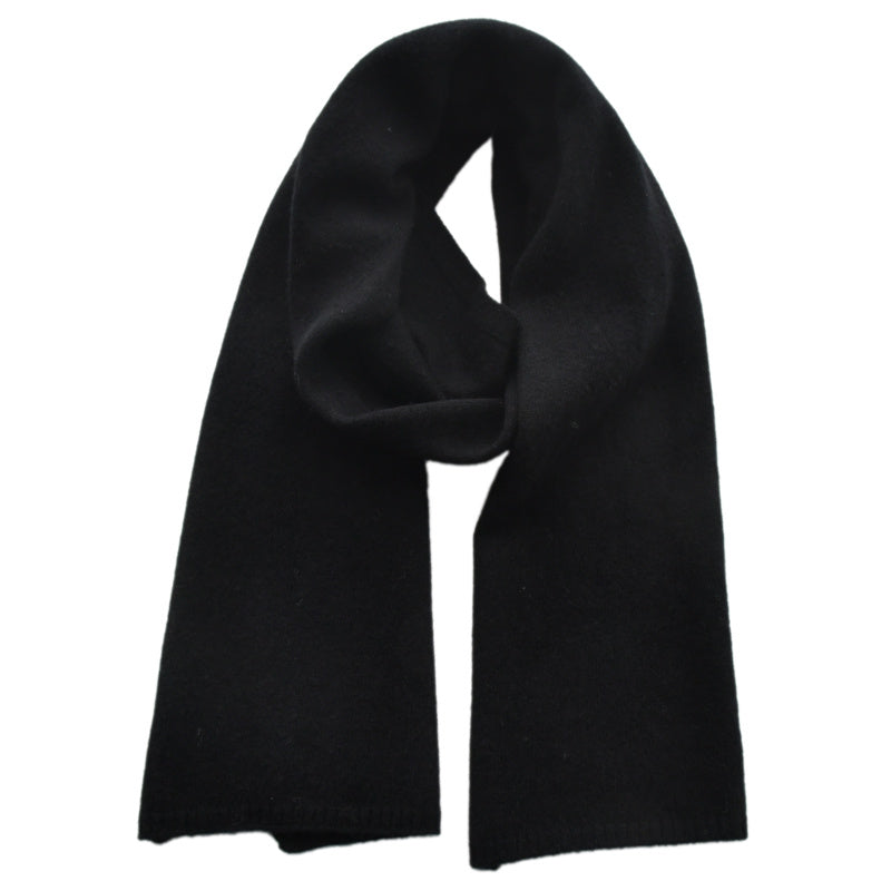 Women's Fashion Versatile Knitted Wool Solid Color Scarf