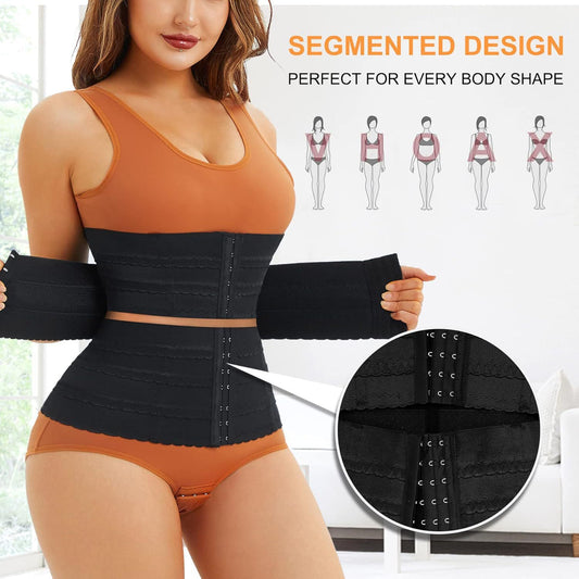 Women's Solid Color Simple Sports Belt Breasted Belly Contracting Waist Shaping Belt
