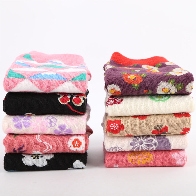 Two-finger Socks Cotton Comfortable Ladies