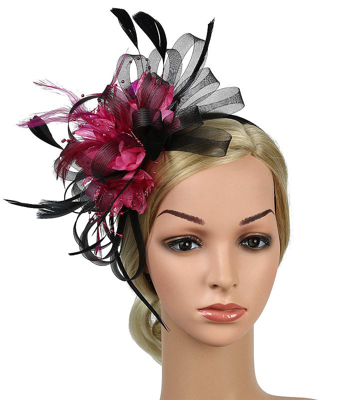 European And American Horse Festival Tea Party Mesh Hair Accessories Billycock Barrettes