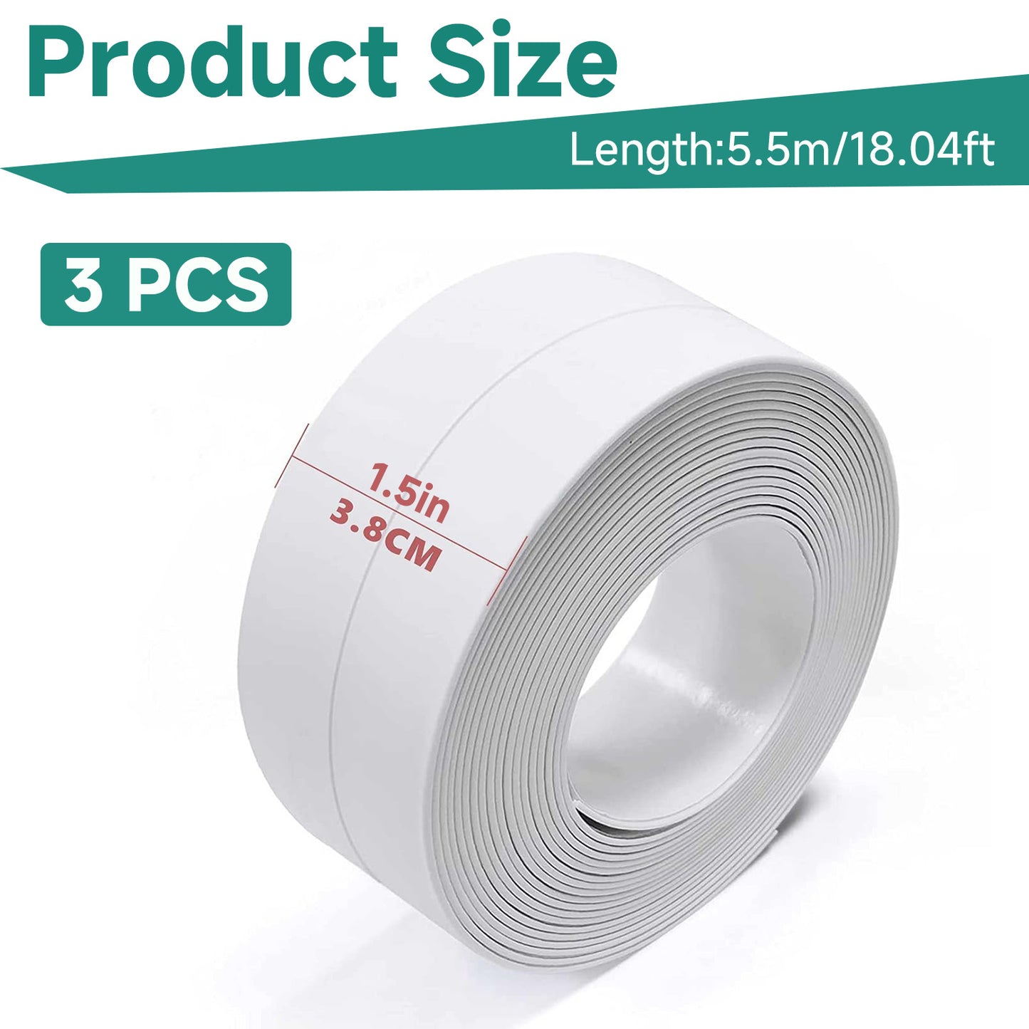 Self Adhesive Sealing Waterproof Tape, Used For Cleaning And Protecting Household Gaps.