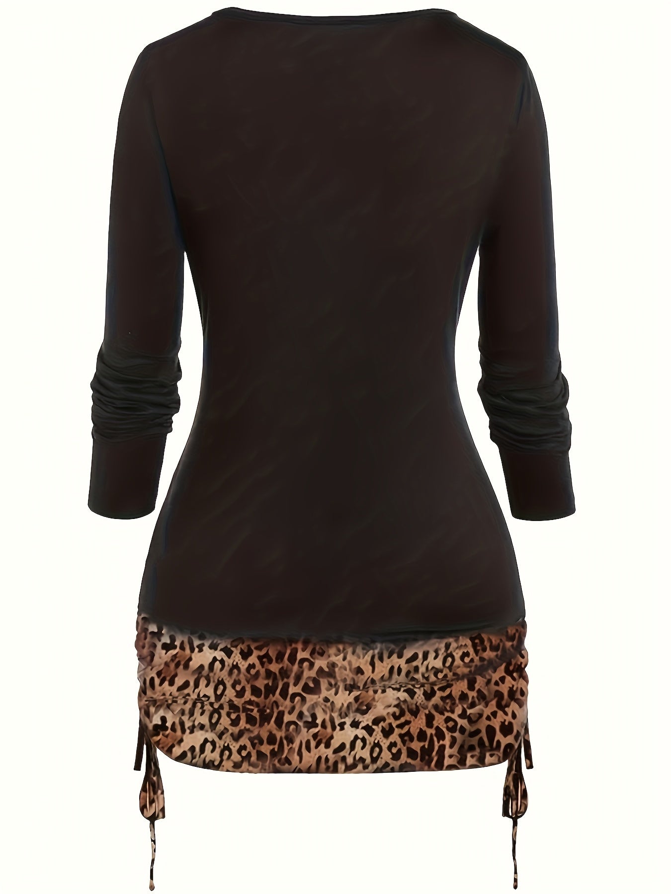 Self-pick-up Plus Size Women'S Burnt Flower Printed Fake 2pcs Long Sleeve T-Shirt  Only Self-pickup Is Supported