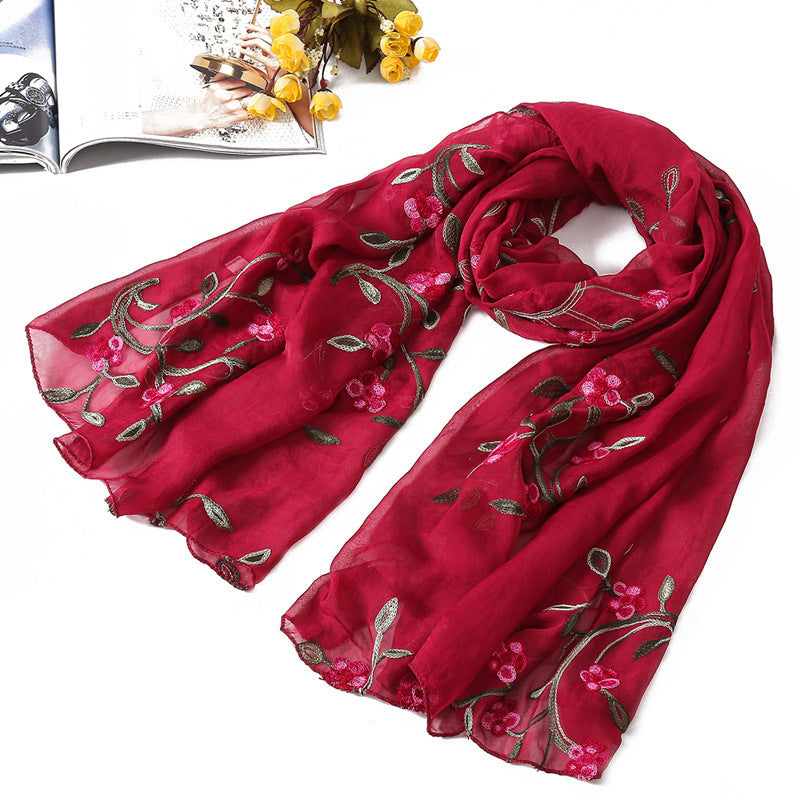 Ladies Silk Scarf Shawl