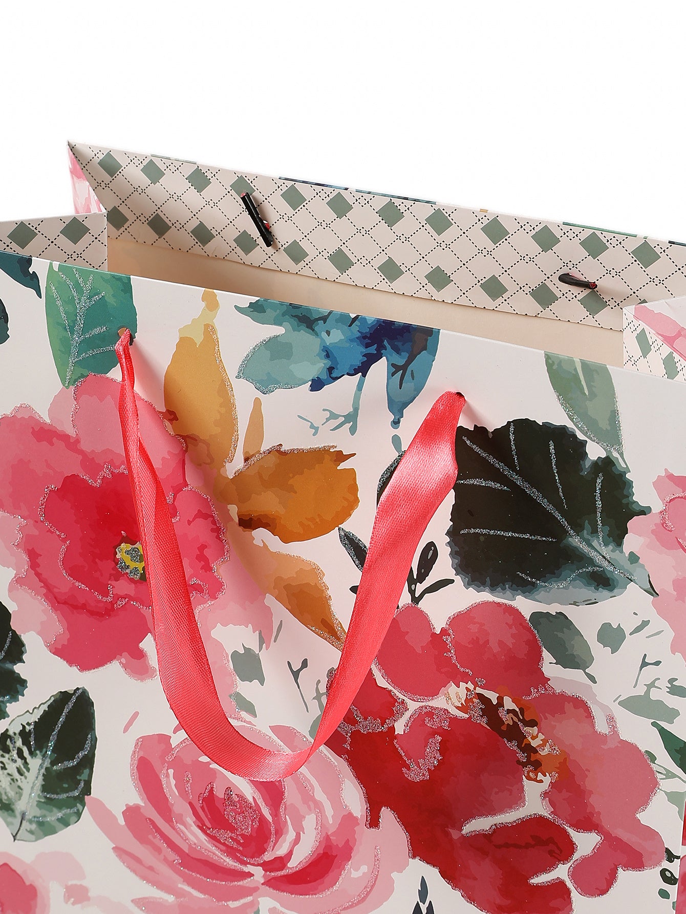 12-pack Wholesale Printed Flower Tote Gift Bags Paper Packaging For Parties And Candies