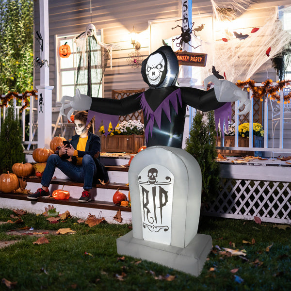 Grim Reaper And Grave, Halloween Inflatable Decoration 12V