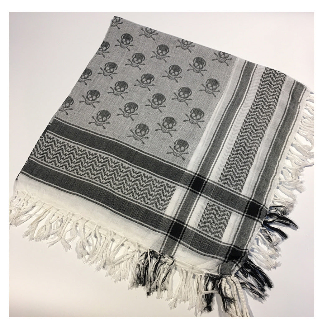 Square Tactical Ghost Head Scarf Outdoor Houndstooth