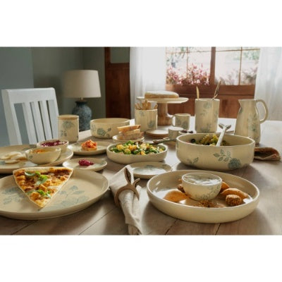 Handcrafted Ceramic Chip And Dip Bowl  Stylish Serving Bowl For Parties  Gatherings