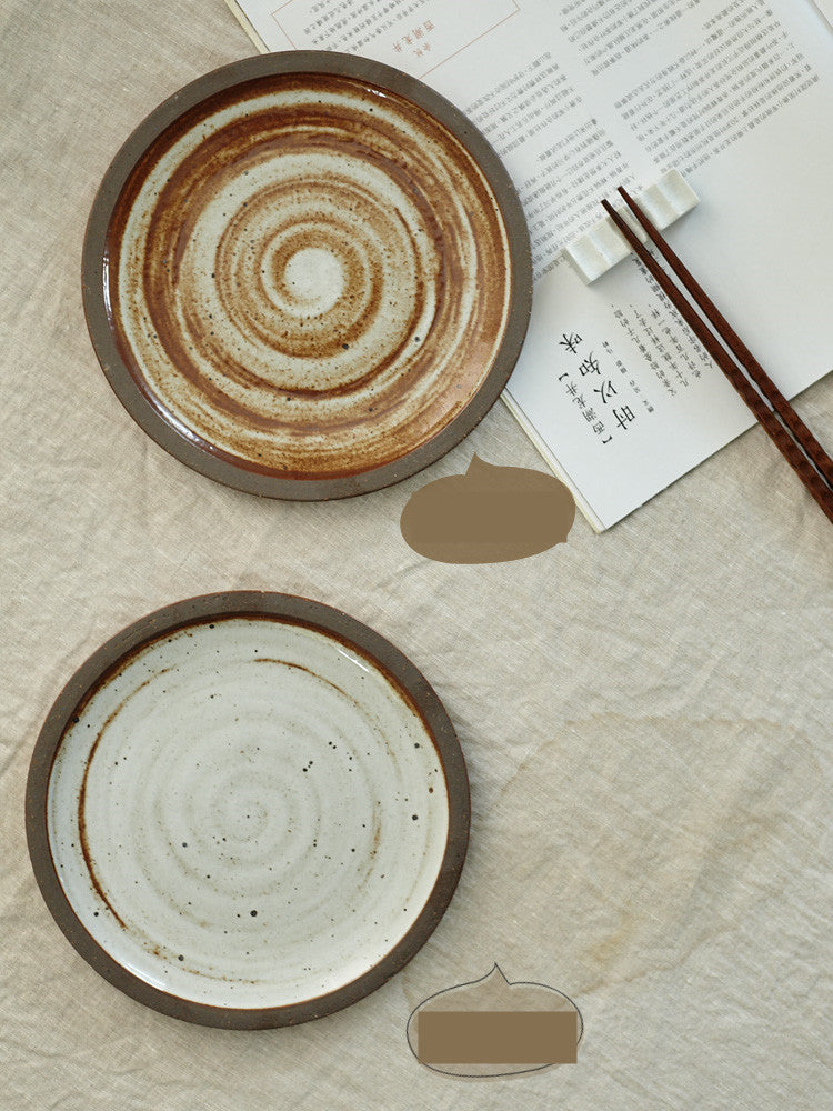 Personalized Rice Bowls Retro Stoneware Dishes Homestay Cooking Tableware