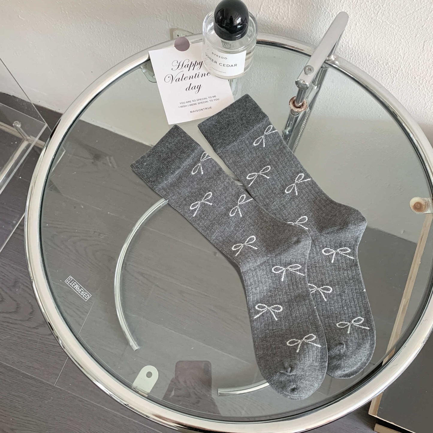 Women's Bowknot Mid-calf Length Loose Socks