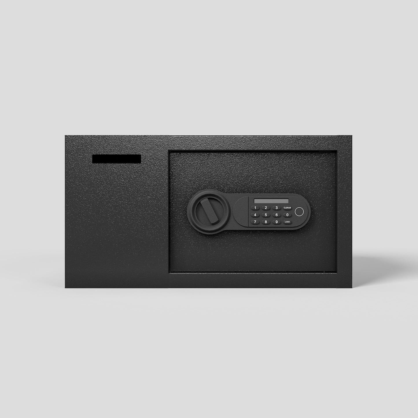 Steel Security Safe And Lock Box With Electronic Keypad - Secure Cash, Jewelry, ID Documents, Black,1.16 Cubic Feet