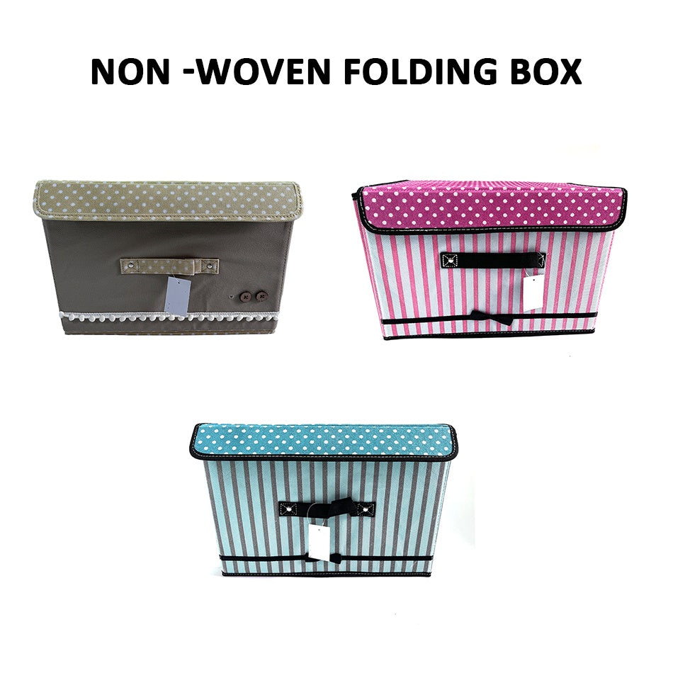 Foldable Folding Storage Cube Storage Box Fabric Cube Toy Organiser With Lid